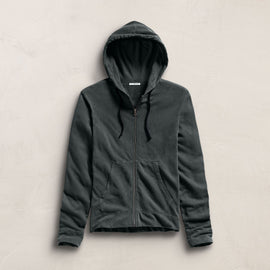 Vintage French Zip Up Hoodie in Fern | James Perse Los Angeles