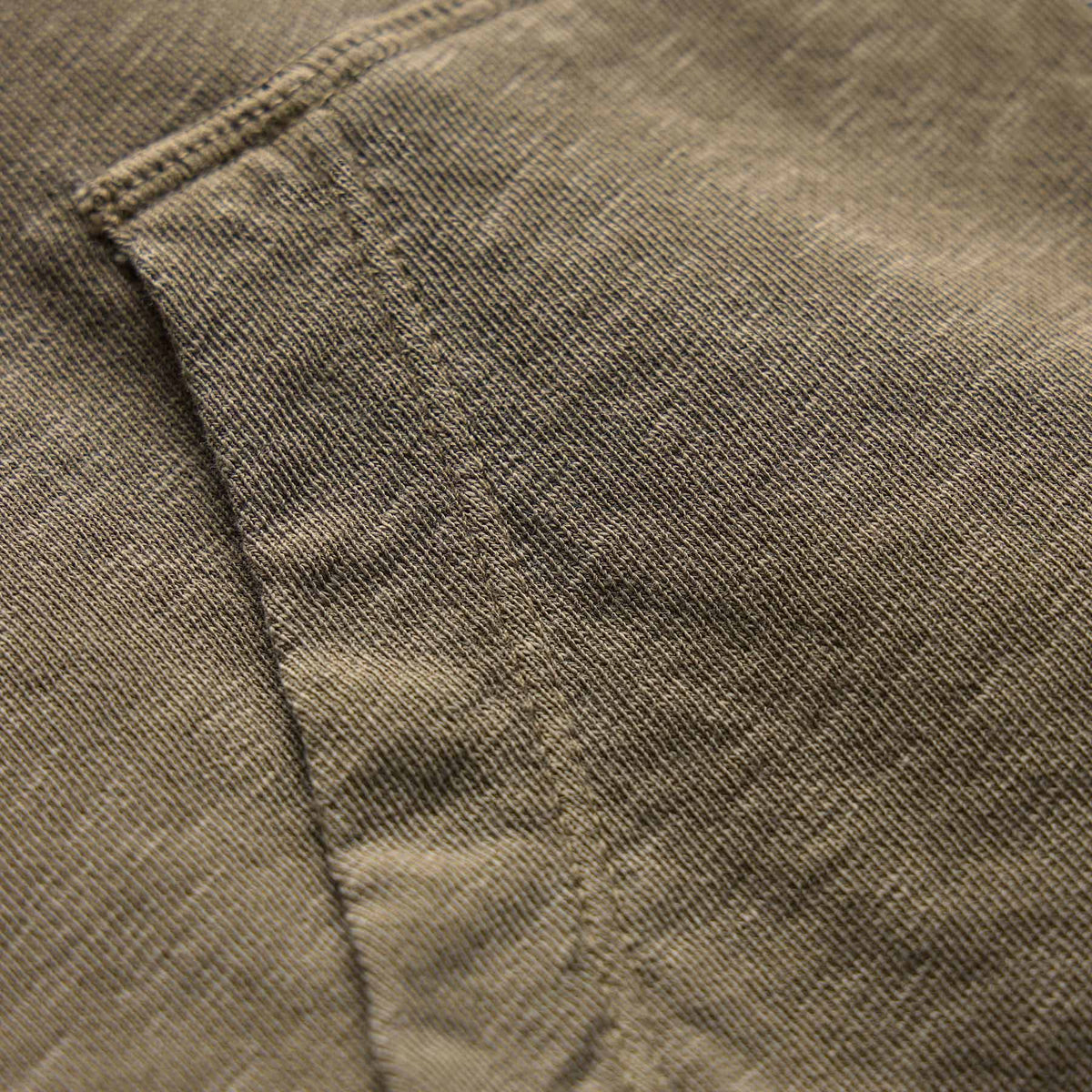 Vintage French Terry Zip Up Hoodie in Light Olive Pigment | James Perse Los Angeles