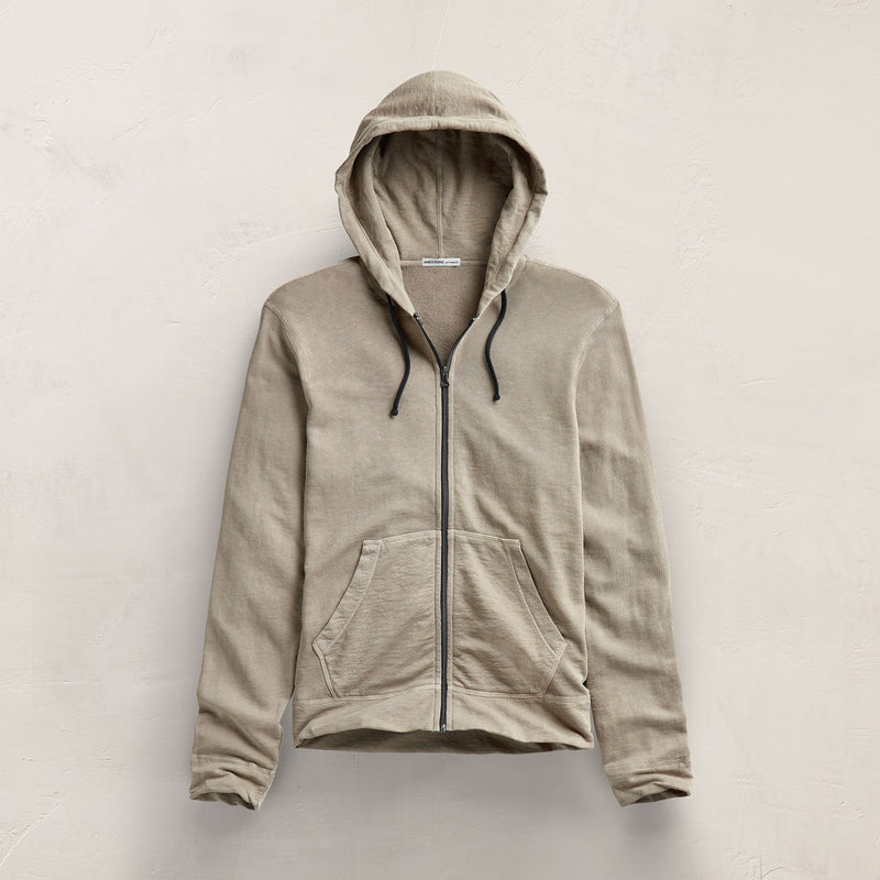 Vintage French Zip Up Hoodie in Overcast Pigment | James Perse Los Angeles