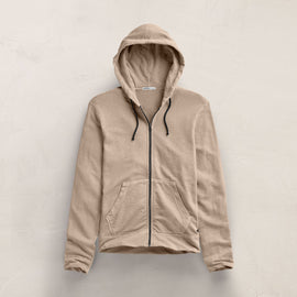 Vintage French Zip Up Hoodie in Stone Pigment | James Perse Los Angeles