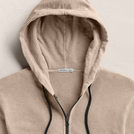 Vintage French Zip Up Hoodie in Stone Pigment | James Perse Los Angeles