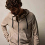 Vintage French Terry Zip Up Hoodie in Stone Pigment | James Perse Los Angeles