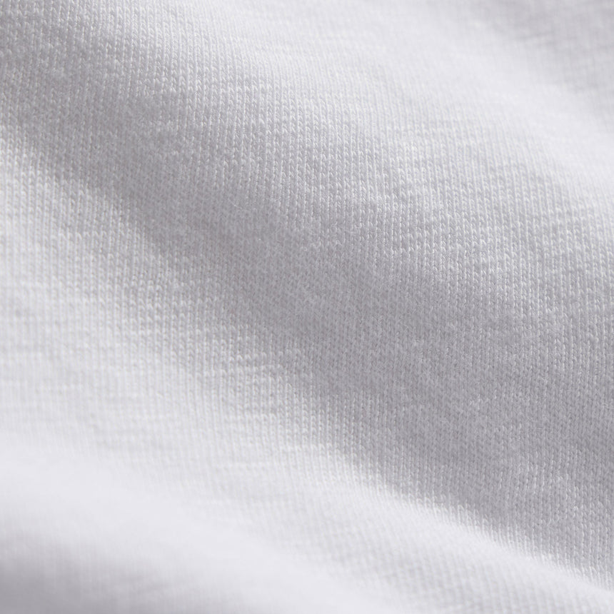 Vintage French Terry Zip Up Hoodie - White