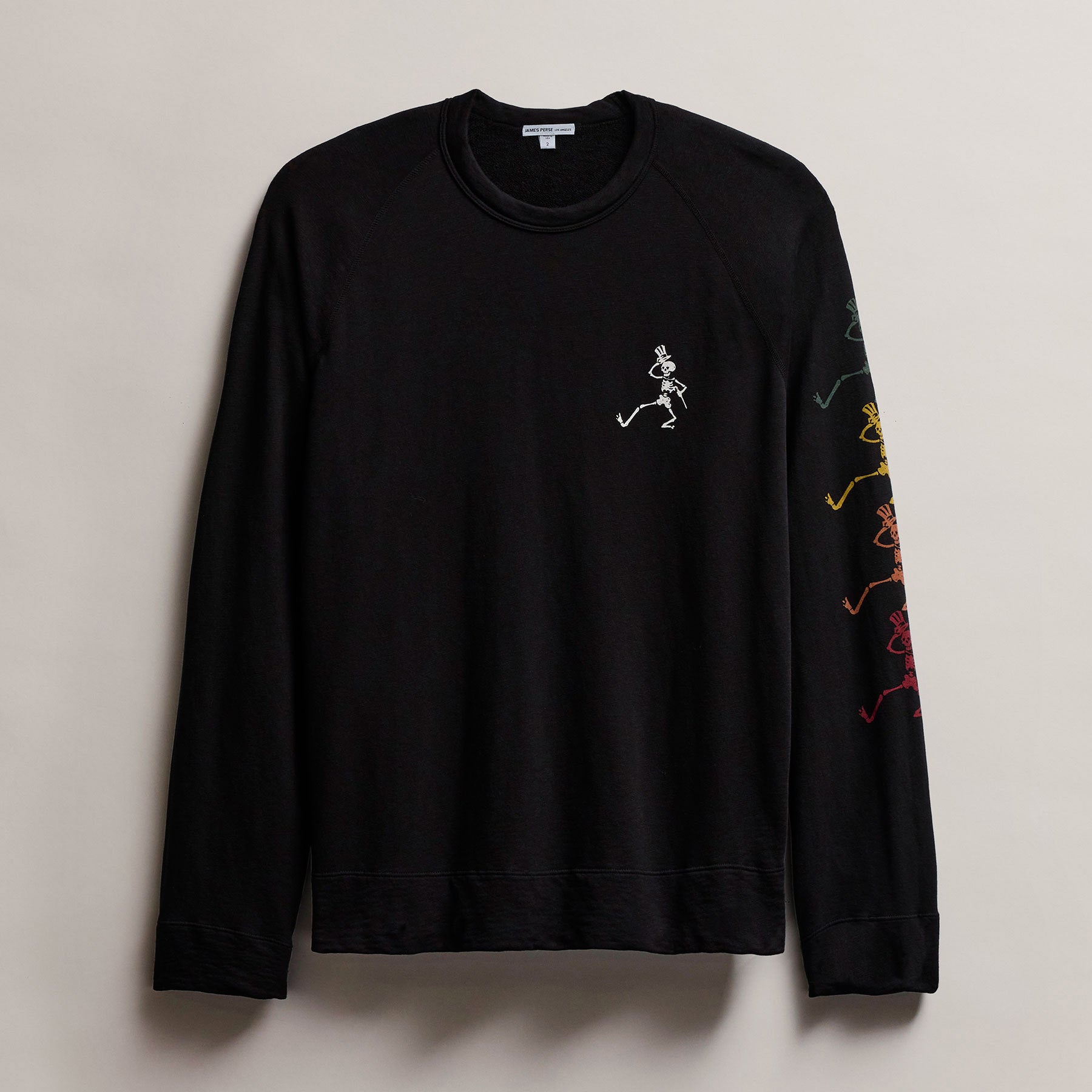 Men's Raglan Sweatshirt Grateful Dead in Black | James Perse Los Angeles