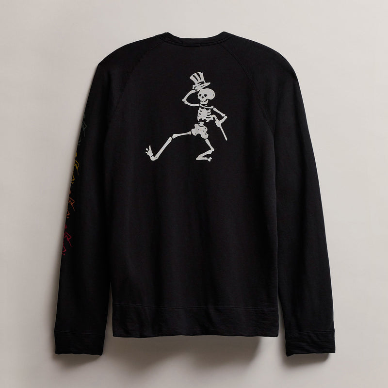 Men's Raglan Sweatshirt Grateful Dead in Black | James Perse Los Angeles