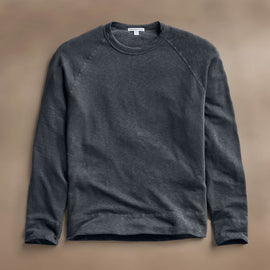 Vintage French Terry Sweatshirt in Asphalt Pigment | James Perse Los Angeles