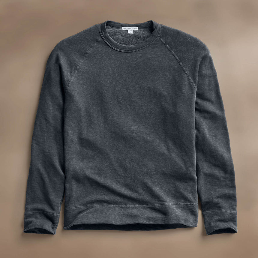 Vintage French Terry Sweatshirt in Asphalt Pigment | James Perse Los Angeles