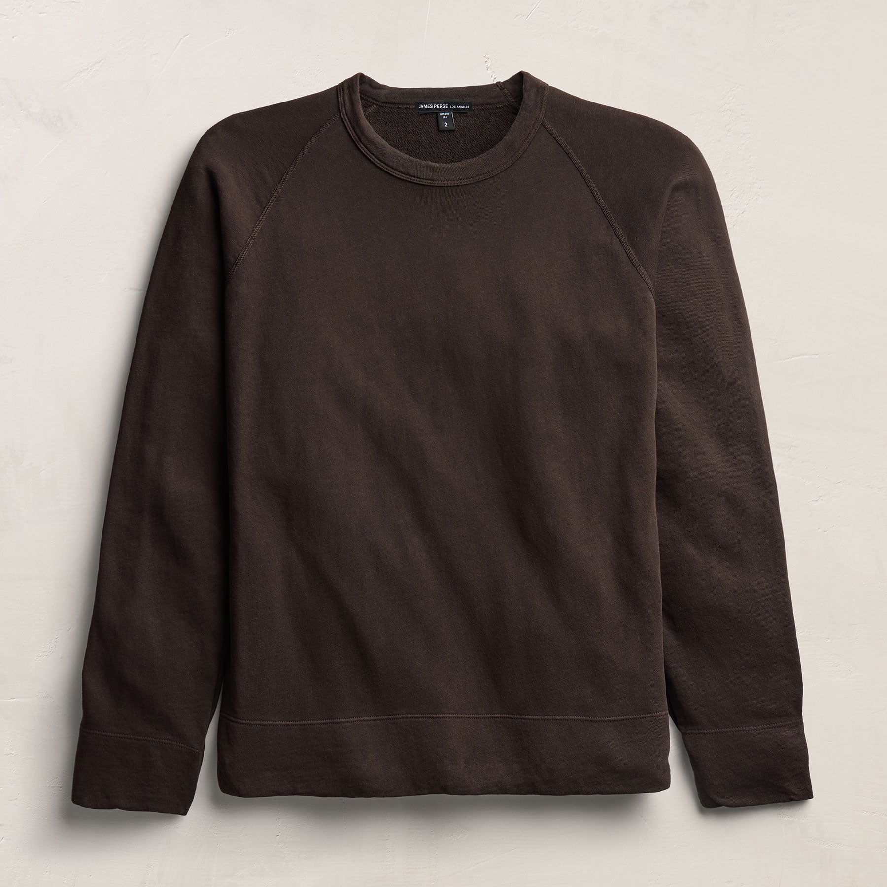 Vintage French Terry Sweatshirt - Bark Pigment | James Perse Los Angeles