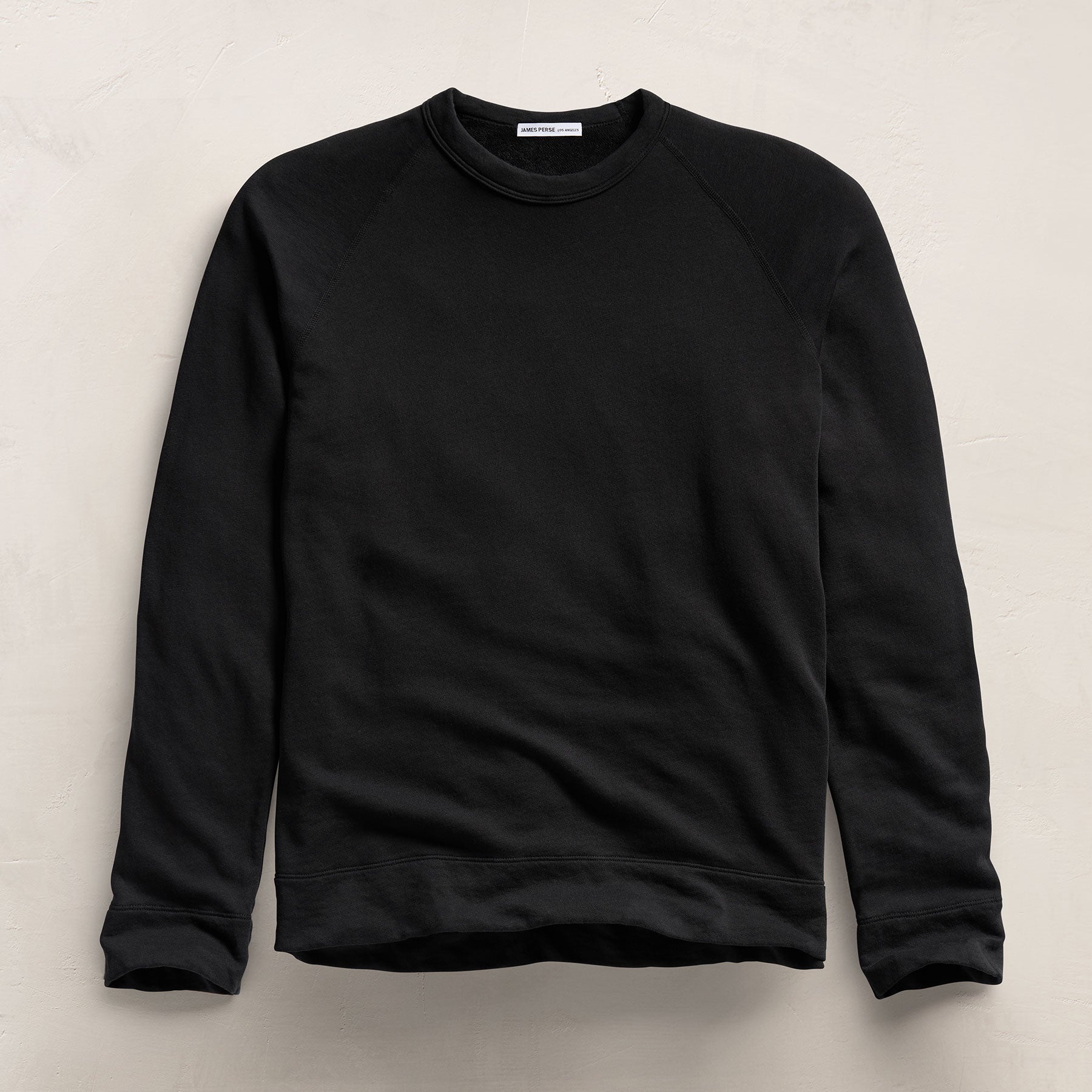 Vintage French Terry Sweatshirt - Black | James Perse Los Angeles