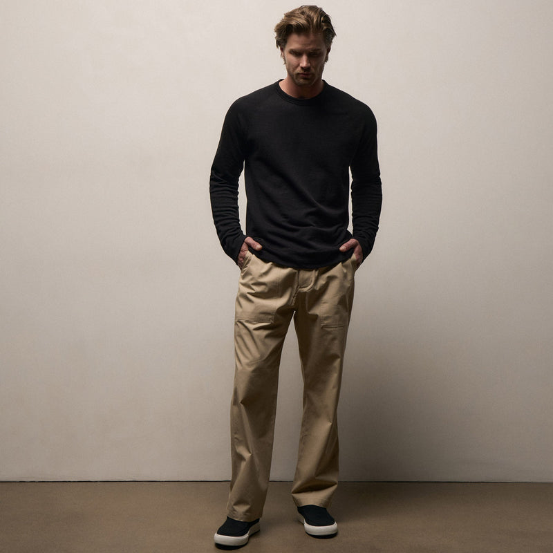 Vintage French Sweatshirt in Black | James Perse Los Angeles