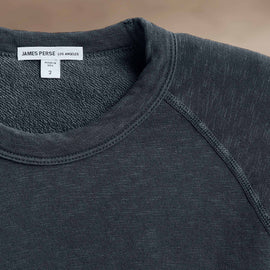 Vintage French Terry Sweatshirt in Blue Noir Pigment | James Perse Los Angeles