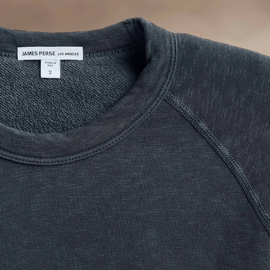 Vintage French Terry Sweatshirt in Blue Noir Pigment | James Perse Los Angeles