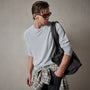 Vintage French Terry Sweatshirt in Baby Blue Pigment | James Perse Los Angeles