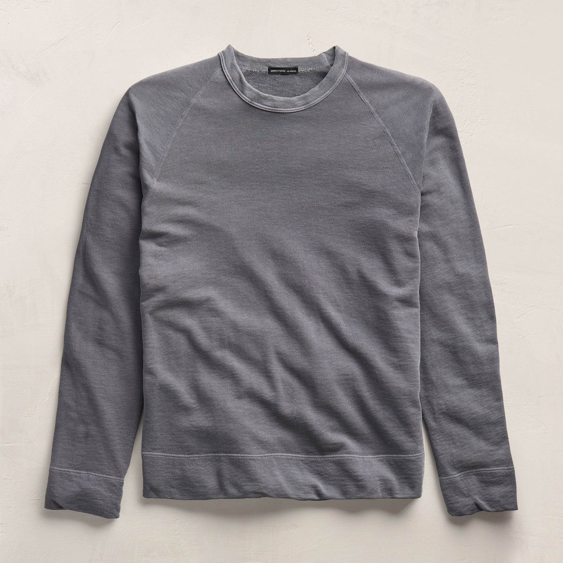 Vintage French Terry Sweatshirt In Cavalry Pigment | James Perse Los Angeles