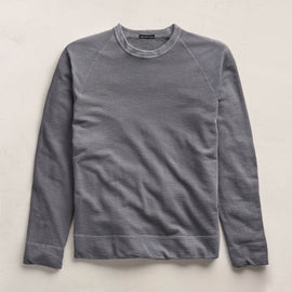Vintage French Terry Sweatshirt In Cavalry Pigment | James Perse Los Angeles