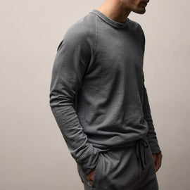 Vintage French Sweatshirt in Cavalry Pigment | James Perse Los Angeles