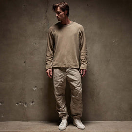 Vintage French Terry Sweatshirt in Cashew Pigment | James Perse Los Angeles