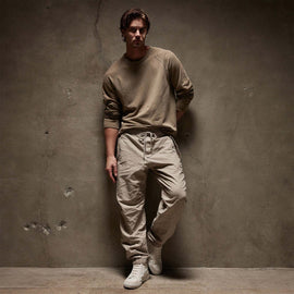 Vintage French Terry Sweatshirt in Cashew Pigment | James Perse Los Angeles