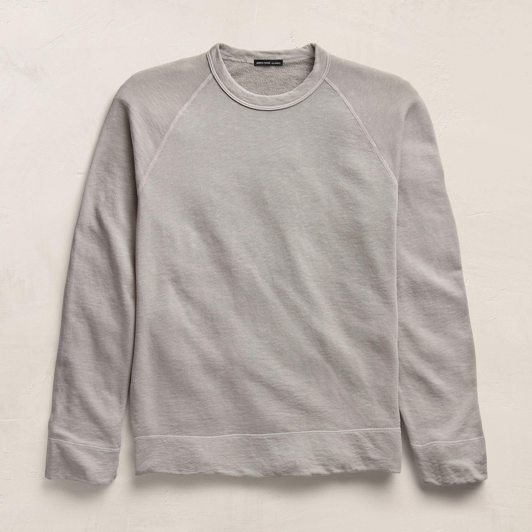 Vintage French Terry Sweatshirt - Fog Pigment | James Perse Los