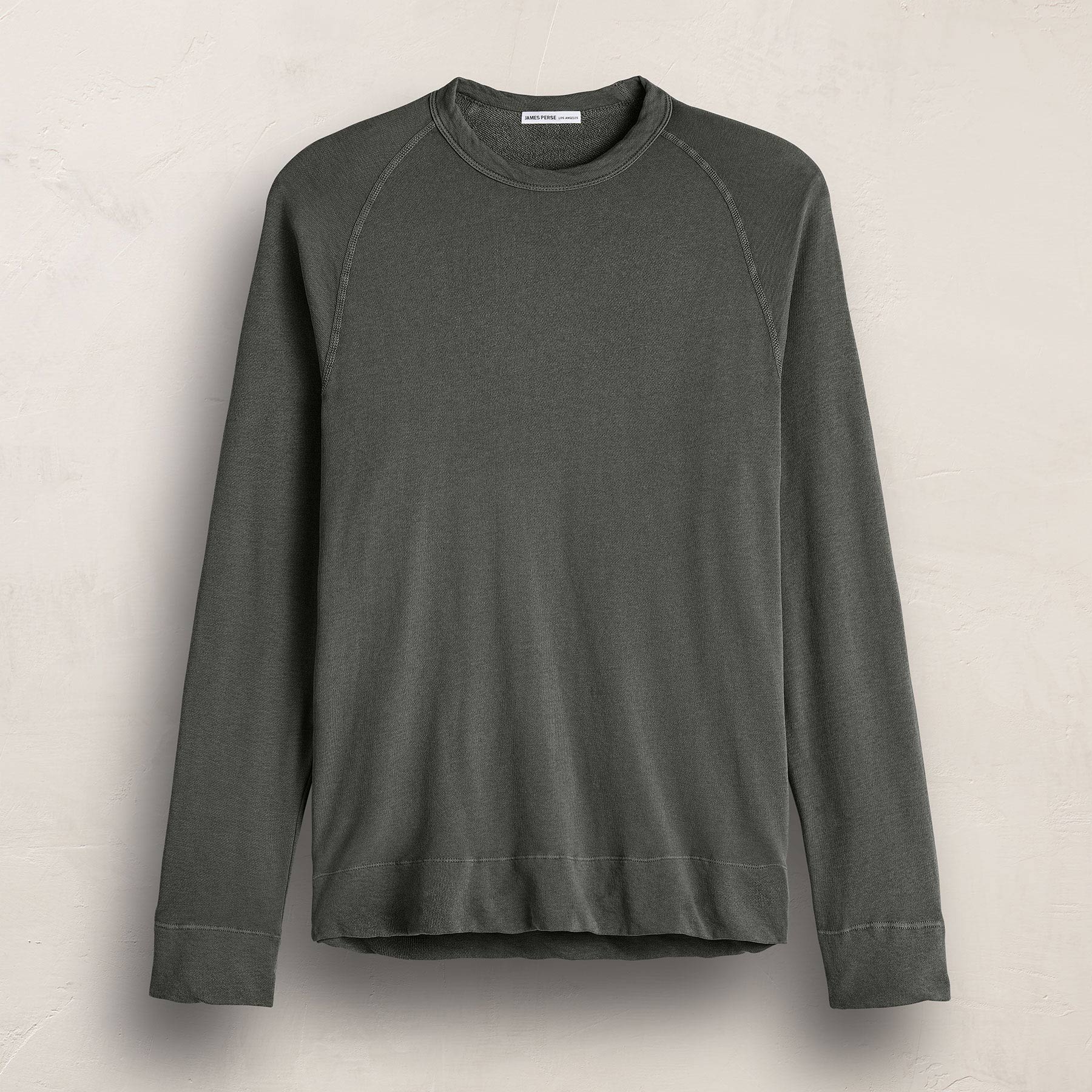Vintage French Terry Sweatshirt - Granite Pigment | James Perse