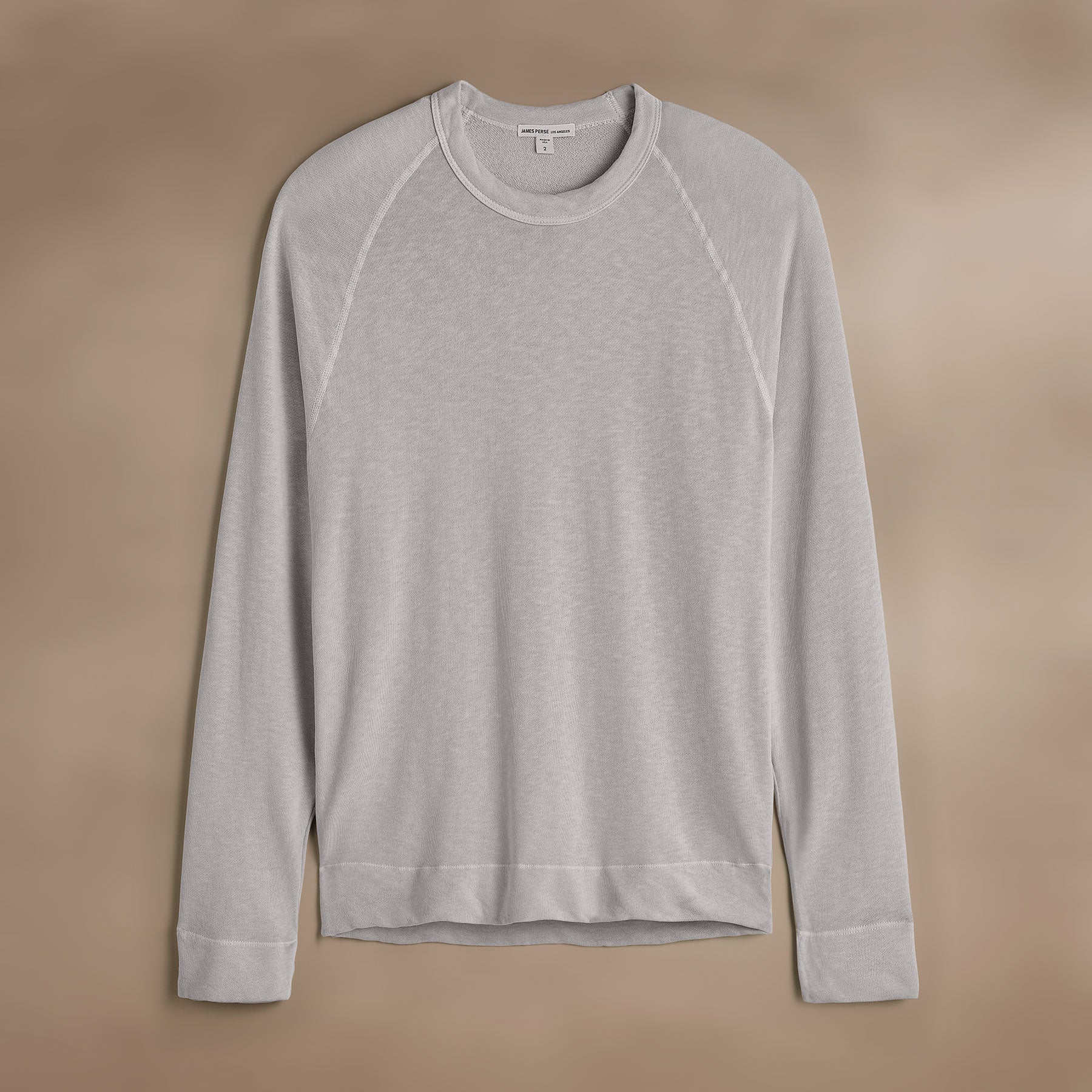 Vintage French Terry Sweatshirt in Light Mist Pigment | James Perse Los Angeles