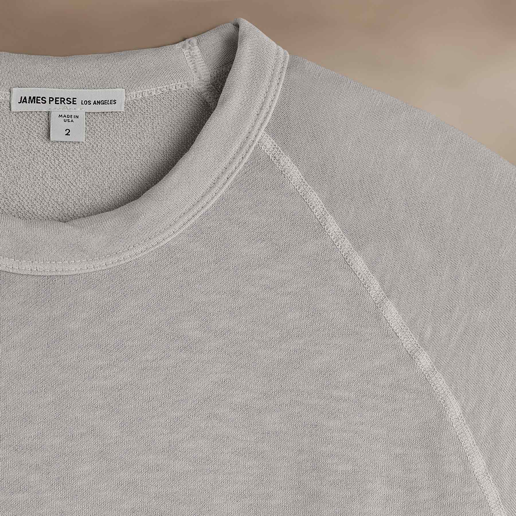 Vintage French Terry Sweatshirt in Light Mist Pigment | James Perse Los Angeles