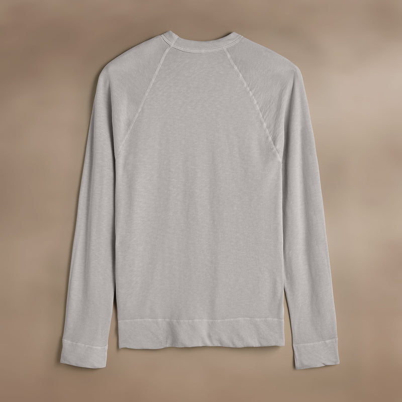 Vintage French Terry Sweatshirt in Light Mist Pigment | James Perse Los Angeles