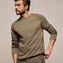 Vintage French Terry Sweatshirt in Light Olive Pigment | James Perse Los Angeles