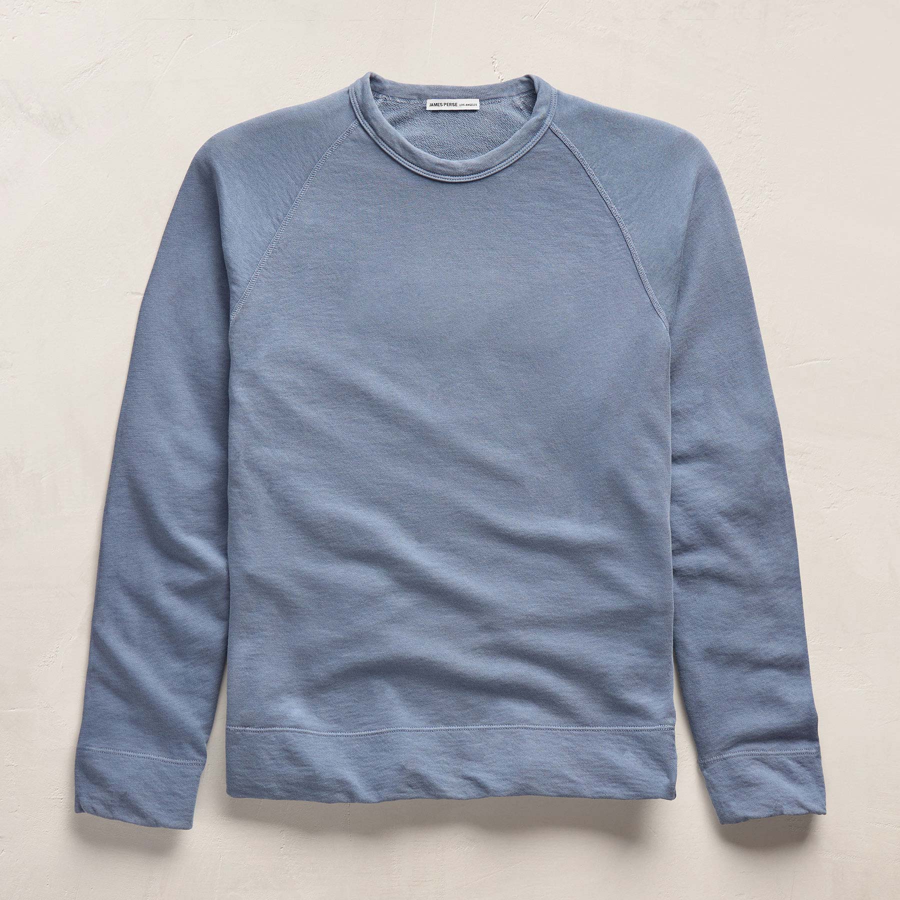 Fine French Terry Sweatshirt - Black | James Perse Los Angeles