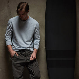 Vintage French Terry Sweatshirt in Open Sky Pigment | James Perse Los Angeles