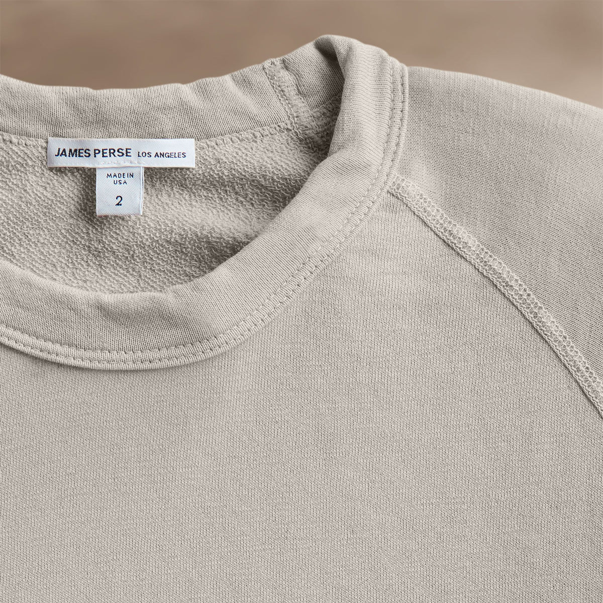 Vintage French Terry Sweatshirt in Salt Pigment | James Perse Los Angeles