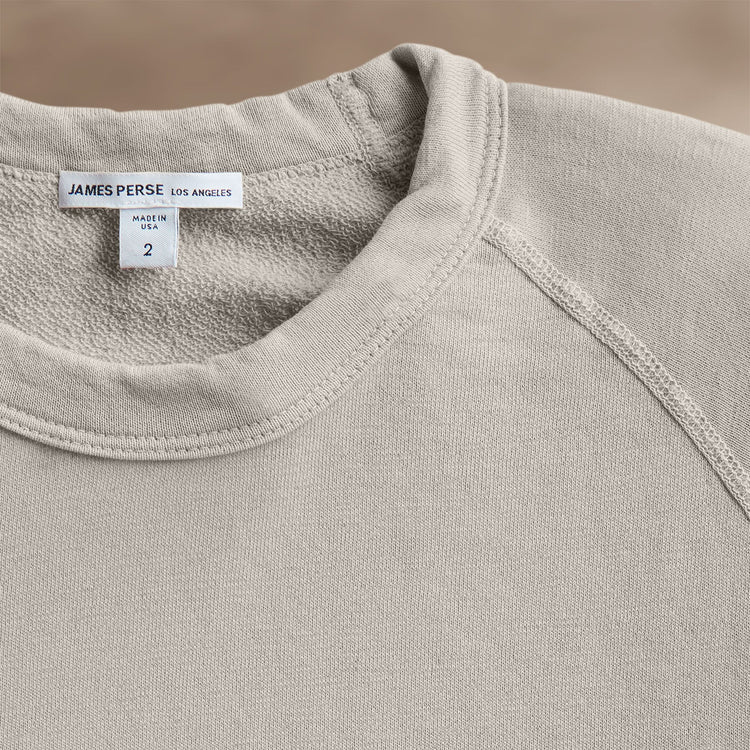 Vintage French Terry Sweatshirt in Salt Pigment | James Perse Los Angeles