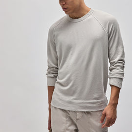 Vintage French Terry Sweatshirt in Salt Pigment | James Perse Los Angeles
