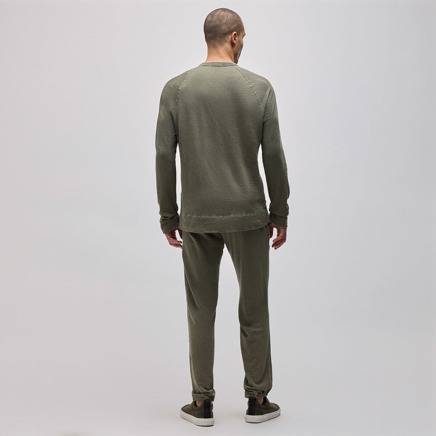 Vintage French Terry Sweatshirt in Trooper Pigment | James Perse Los Angeles