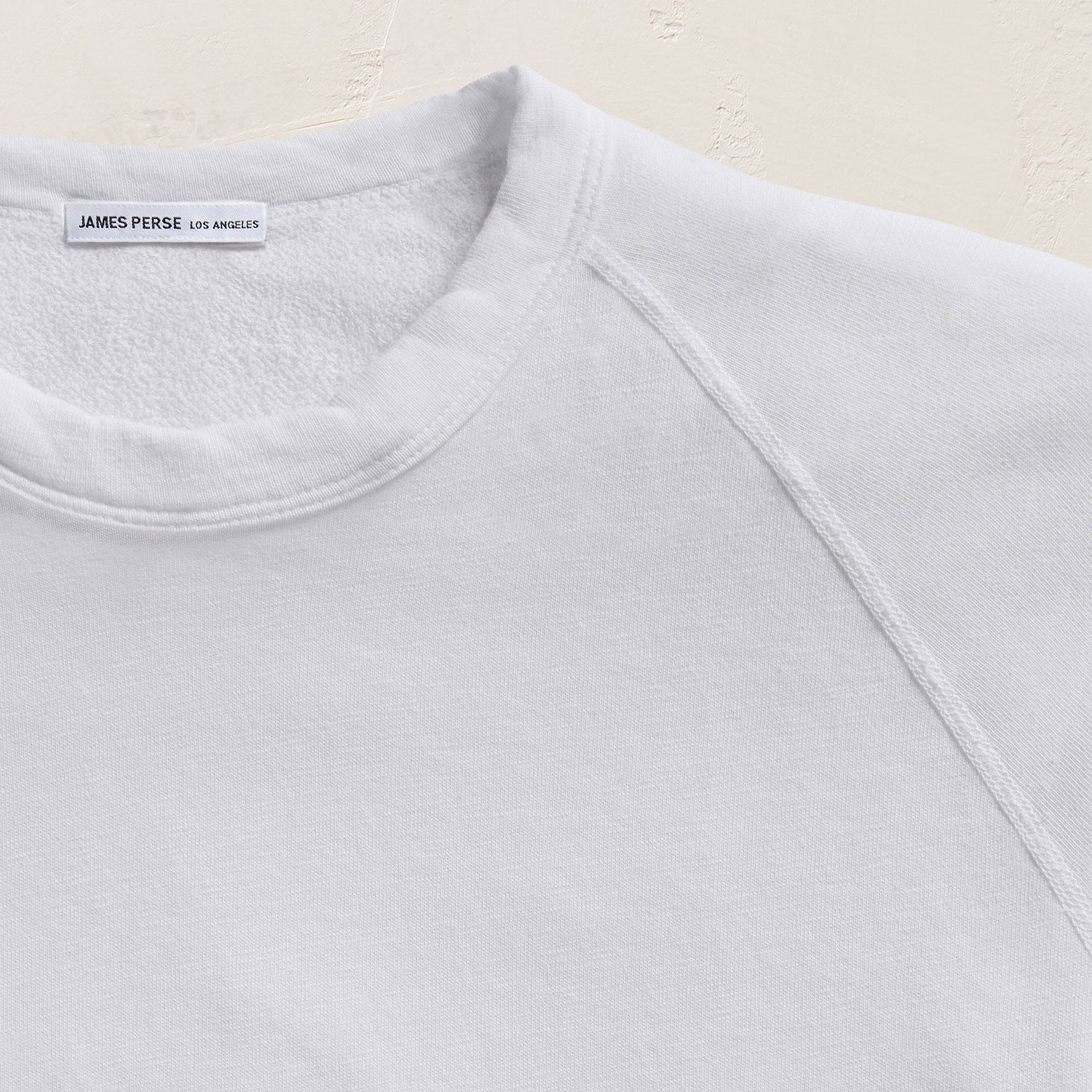 Vintage French Terry Sweatshirt - White | James Perse Los Angeles