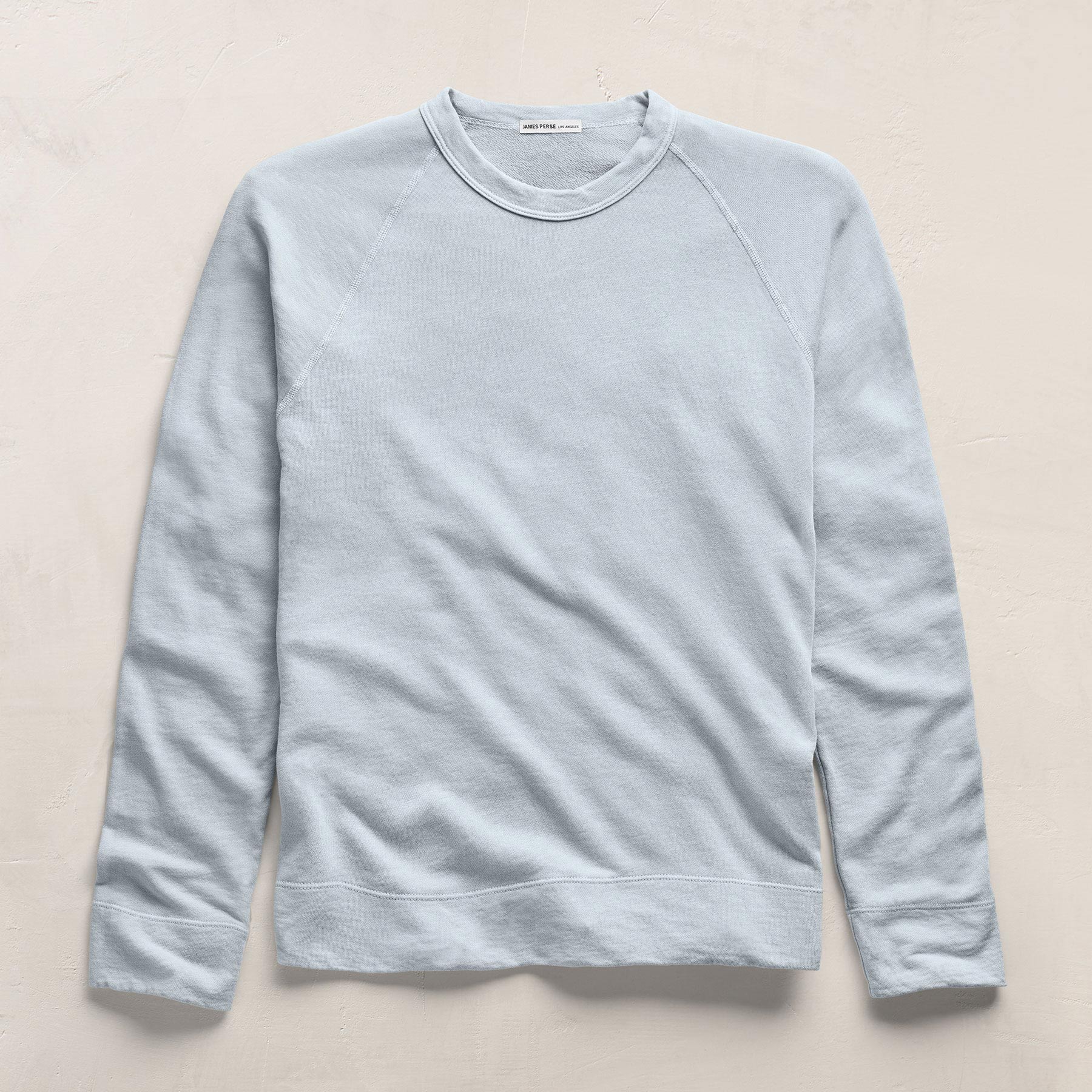 Fine French Terry Sweatshirt - Black | James Perse Los Angeles
