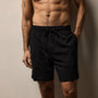 Vintage French Terry Sweat Short in Black | James Perse Los Angeles