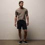 Vintage French Terry Sweat Short in Black | James Perse Los Angeles