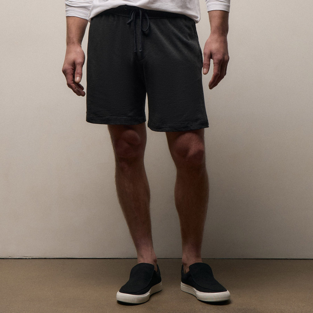 Vintage French Terry Sweat Short in Carbon Pigment | James Perse Los Angeles