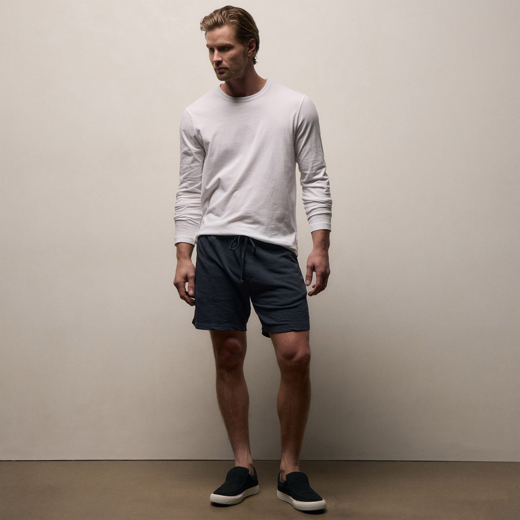 Vintage French Terry Sweat Short in Deep Pigment | James Perse Los Angeles