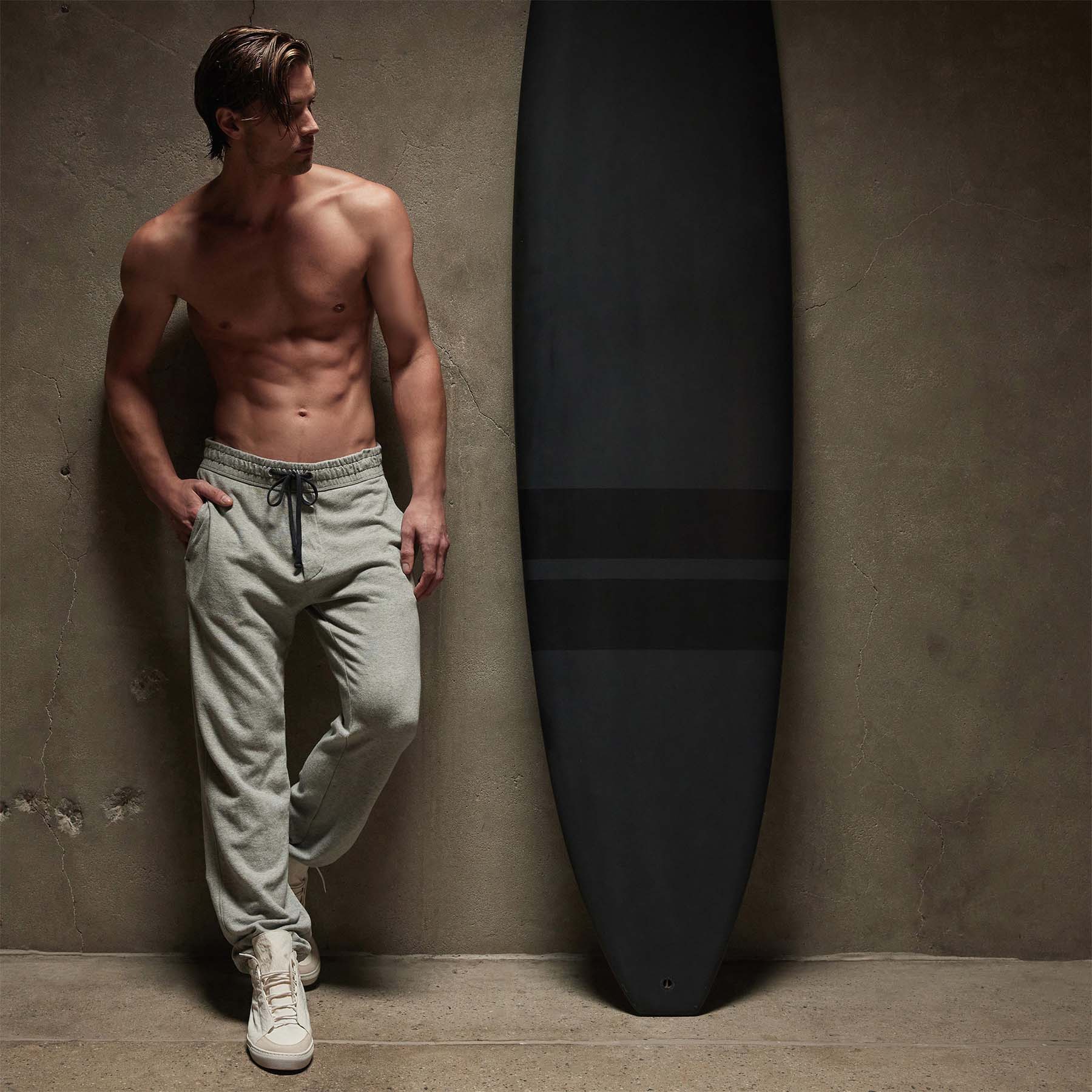 Vintage French Terry Sweatpant in Heather Grey | James Perse Los Angeles