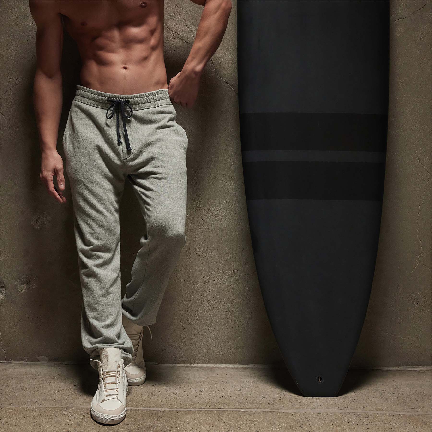 Vintage French Terry Sweatpant in Heather Grey | James Perse Los Angeles