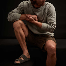 Vintage French Terry Sweatshirt in Heather Grey | James Perse Los Angeles