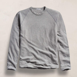 Vintage French Terry Sweatshirt in Heather Grey | James Perse Los Angeles