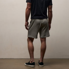 Vintage French Terry Sweat Short in Heather Grey | James Perse Los Angeles