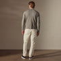Linen Blend Zip Up in Silver Grey/White | James Perse Los Angeles