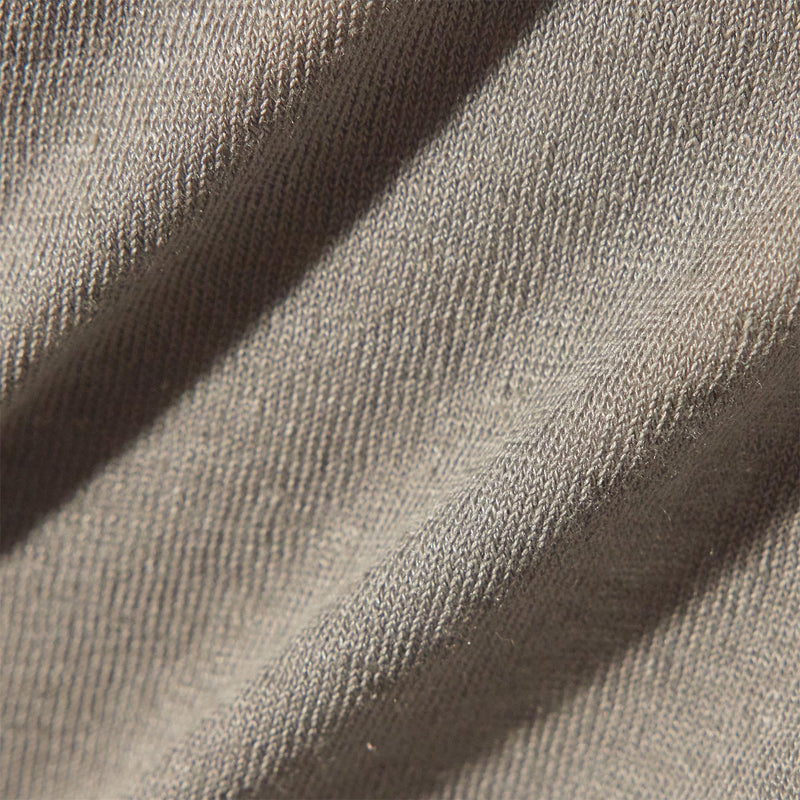 Linen Blend Zip Up in Silver Grey/White | James Perse Los Angeles