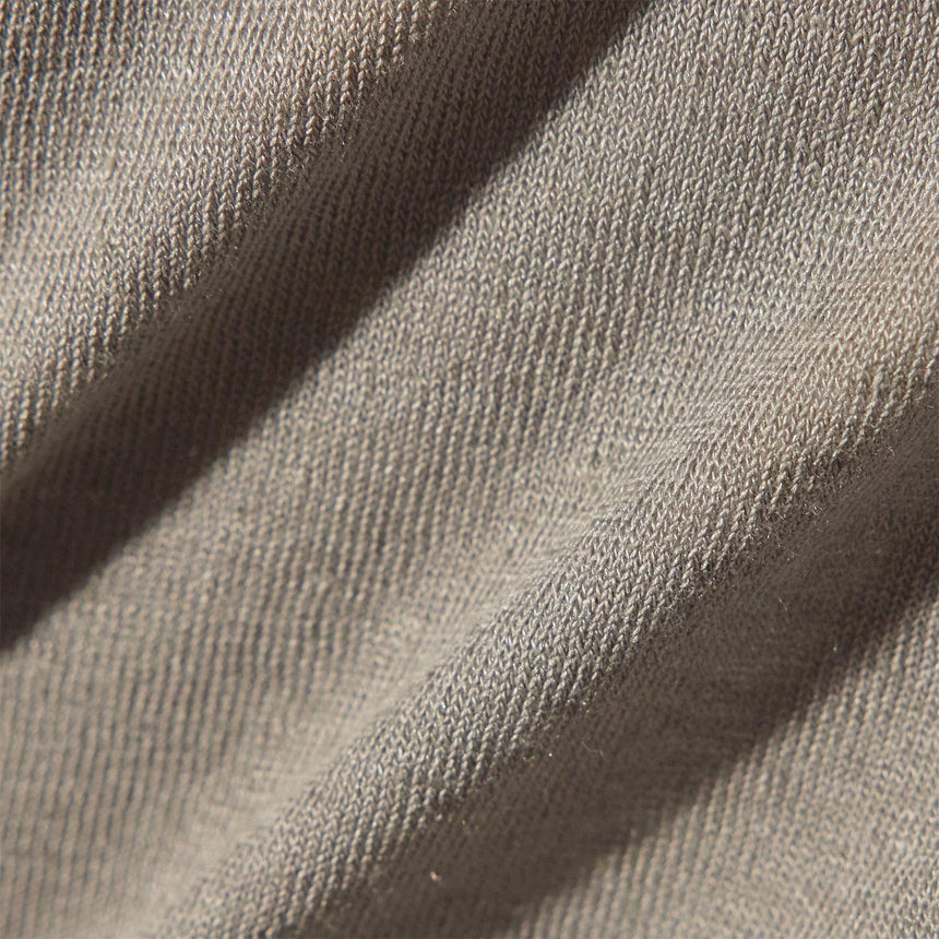 Linen Blend Zip Up in Silver Grey/White | James Perse Los Angeles