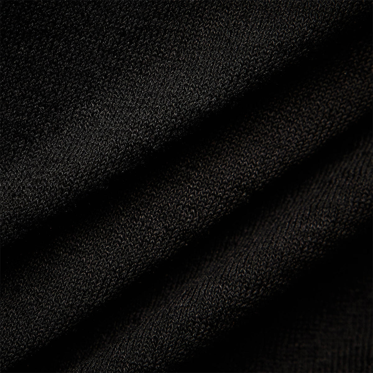 Linen Blend Long Sleeve Contrast Crew in Black/White | James Perse Los Angeles