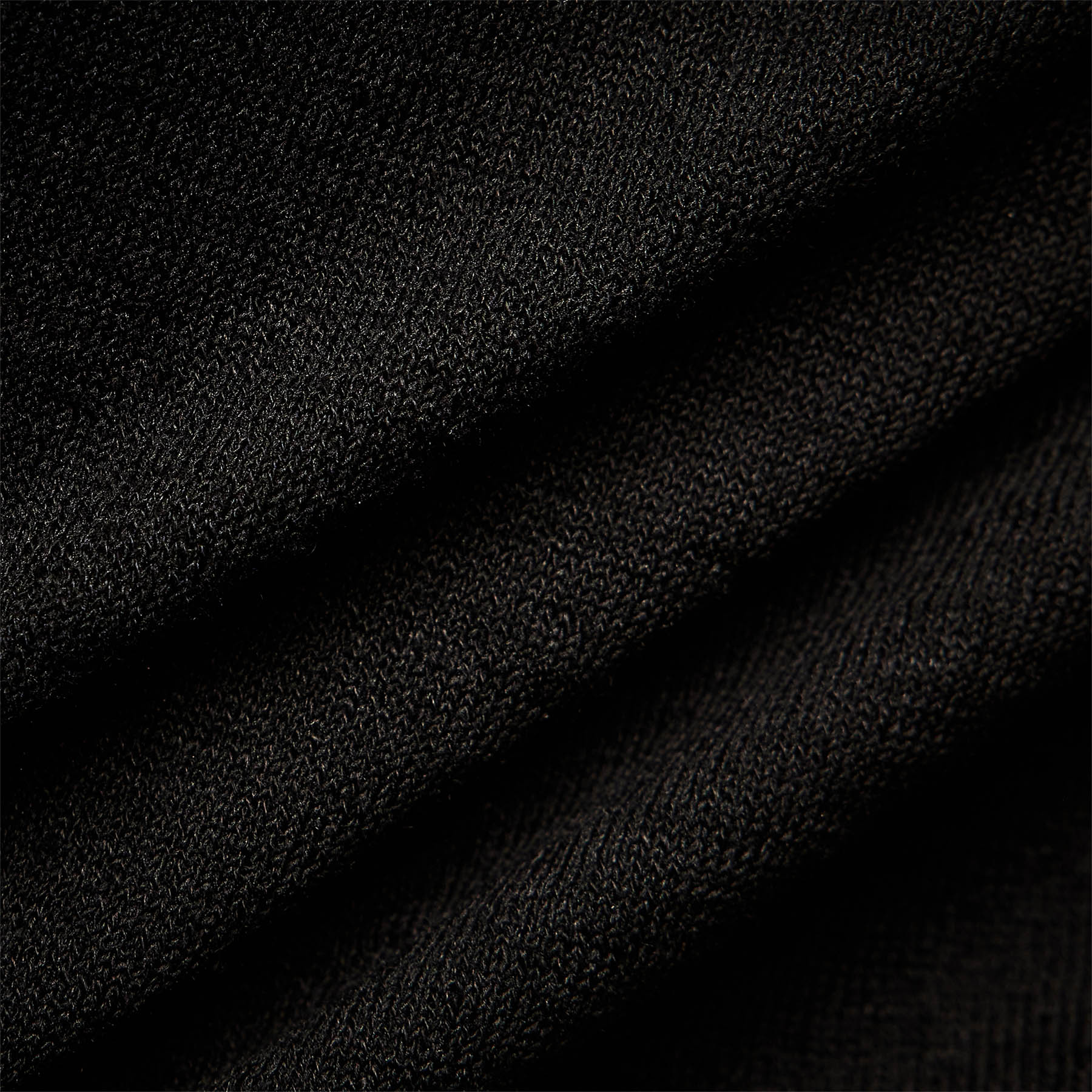 Linen Blend Long Sleeve Contrast Crew in Black/White | James Perse Los Angeles